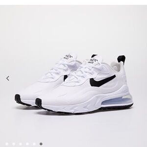 Nike White and Black Air Max 270 Sneakers